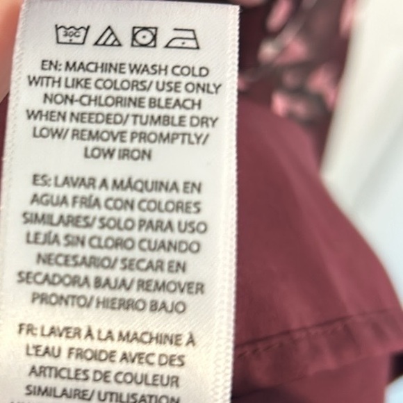 BEACH LUNCH LOUNGE Khaleesi Dress Womens Plus Size XXL Maroon Midi Boho Burgundy - Picture 6 of 17